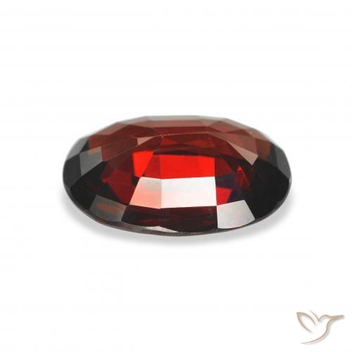 Almandine Garnet Gemstone in 11.6 x 8.8 mm Size for Sale, Almandine Garnet Stone in Deep Red Color