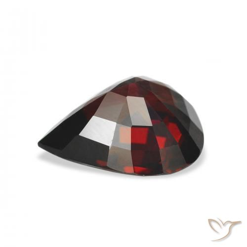 Almandine Garnet Gemstone in 12.4 x 10.7 mm Size for Sale, Almandine Garnet Stone in Dark Red Color