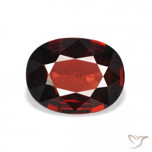 3.19ct Natural Dark Red Almandine Garnet, Oval, VS