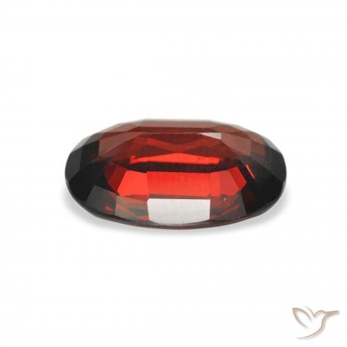 Almandine Garnet Gemstone in 10.5 x 8.4 mm Size for Sale, Almandine Garnet Stone in Dark Red Color