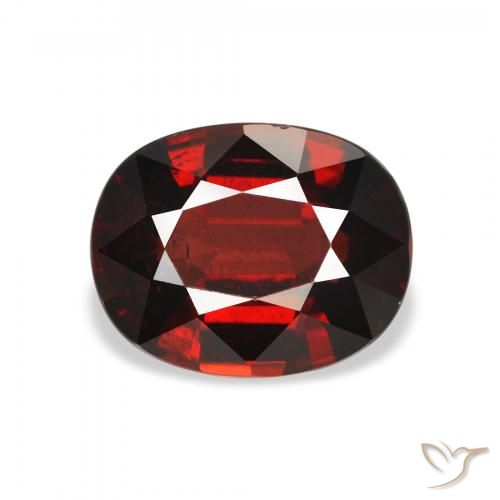 3.32ct Natural Deep Red Almandine Garnet, Oval, VS