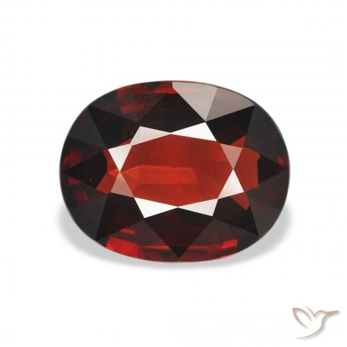 3.13ct Natural Deep Red Almandine Garnet, Oval, VS