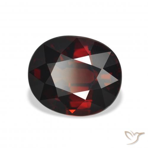 5.22 ct Red Almandine Garnet Stone, Natural Almandine Garnet in Oval Facet Shape for Sale