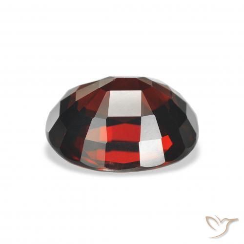 Almandine Garnet Gemstone in 11 x 9 mm (calibrated) Size for Sale, Almandine Garnet Stone in Dark Red Color