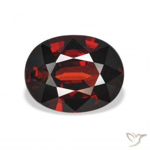 4.13ct Natural Dark Red Almandine Garnet, Oval, VVS