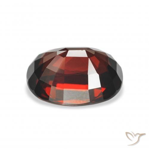 Almandine Garnet Gemstone in 11 x 9 mm (calibrated) Size for Sale, Almandine Garnet Stone in Dark Red Color