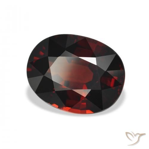 5.12 ct Red Almandine Garnet Stone, Natural Almandine Garnet in Oval Facet Shape for Sale