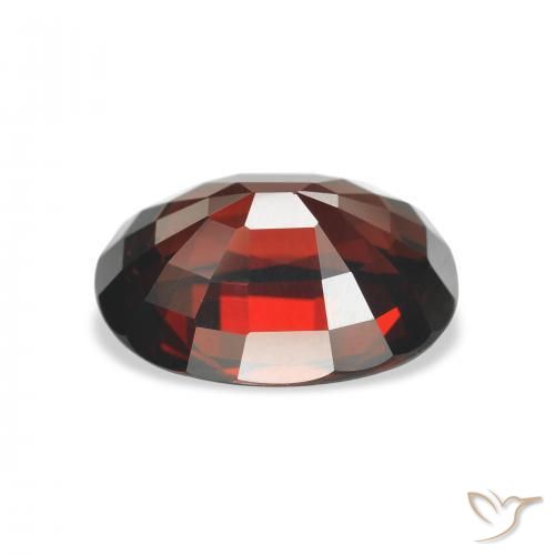 Almandine Garnet Gemstone in 11.9 x 9.2 mm Size for Sale, Almandine Garnet Stone in Deep Red Color