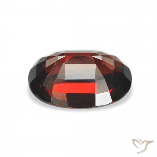 Almandine Garnet Gemstone in 11 x 9 mm (calibrated) Size for Sale, Almandine Garnet Stone in Dark Red Color