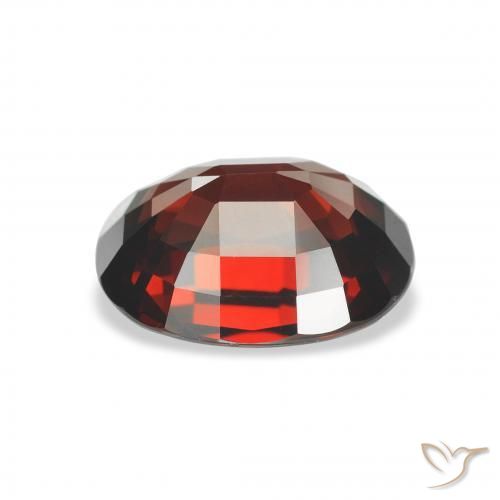 Almandine Garnet Gemstone in 10.5 x 8.4 mm Size for Sale, Almandine Garnet Stone in Deep Red Color