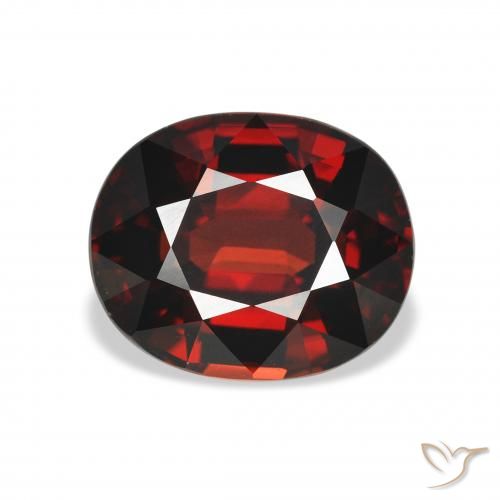 4.56ct Natural Deep Red Almandine Garnet, Oval, VVS