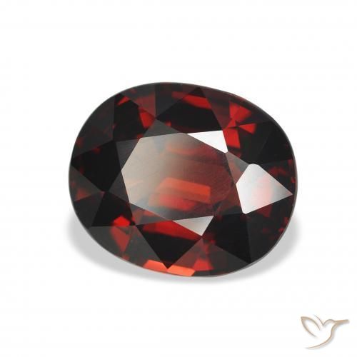 4.56 ct Red Almandine Garnet Stone, Natural Almandine Garnet in Oval Facet Shape for Sale