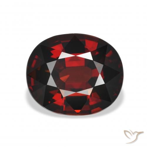 5.15ct Natural Blackish Red Almandine Garnet, Oval, VVS