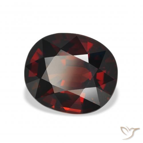 5.15 ct Red Almandine Garnet Stone, Natural Almandine Garnet in Oval Facet Shape for Sale