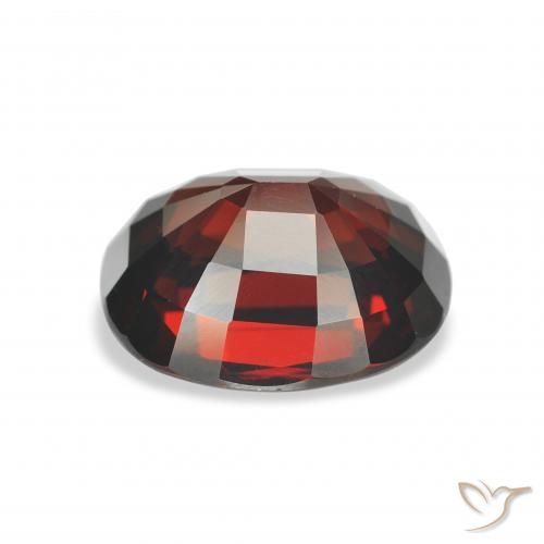 Almandine Garnet Gemstone in 11.2 x 9.4 mm Size for Sale, Almandine Garnet Stone in Blackish Red Color