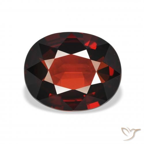 3.83ct Natural Deep Red Almandine Garnet, Oval, VVS