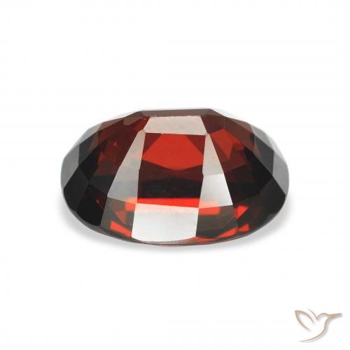 Almandine Garnet Gemstone in 10.7 x 8.2 mm Size for Sale, Almandine Garnet Stone in Deep Red Color