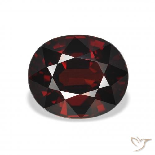 4.80ct Natural Blackish Red Almandine Garnet, Oval, VVS
