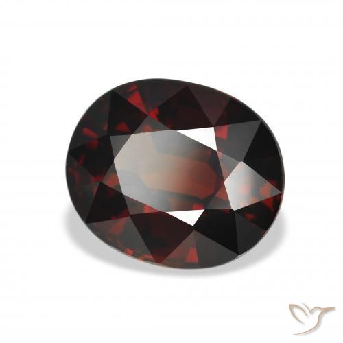 4.80 ct Red Almandine Garnet Stone, Natural Almandine Garnet in Oval Facet Shape for Sale