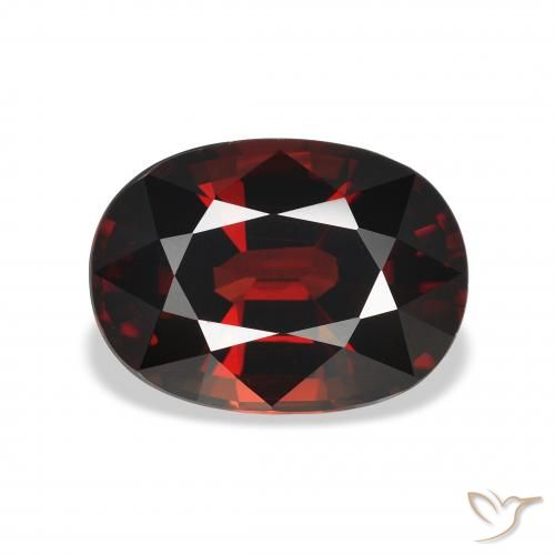 4.54ct Natural Blackish Red Almandine Garnet, Oval, VVS