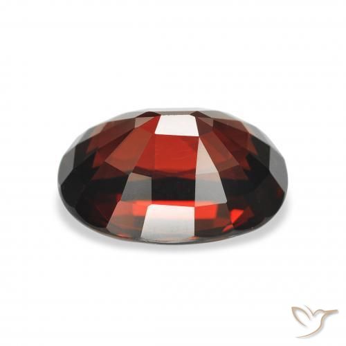 Almandine Garnet Gemstone in 11.2 x 8.2 mm Size for Sale, Almandine Garnet Stone in Blackish Red Color