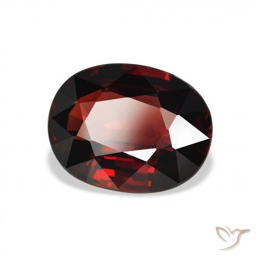 4.59 ct Red Almandine Garnet Stone, Natural Almandine Garnet in Oval Facet Shape for Sale