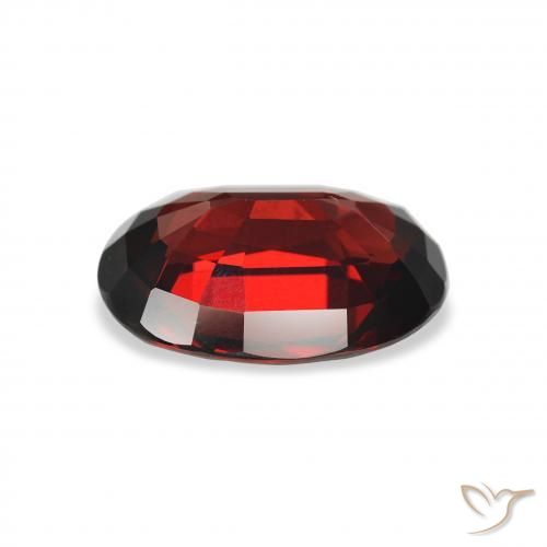 Almandine Garnet Gemstone in 10 x 7 mm (calibrated) Size for Sale, Almandine Garnet Stone in Dark Red Color