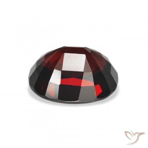 Almandine Garnet Gemstone in 12 x 10 mm (calibrated) Size for Sale, Almandine Garnet Stone in Blackish Red Color