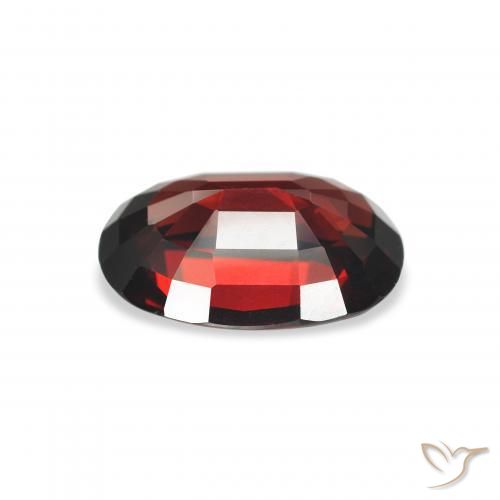 Almandine Garnet Gemstone in 11.7 x 8.3 mm Size for Sale, Almandine Garnet Stone in Deep Red Color