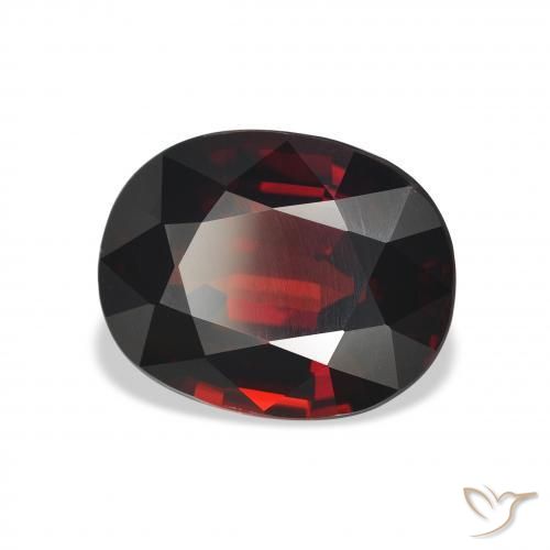 5.40 ct Red Almandine Garnet Stone, Natural Almandine Garnet in Oval Facet Shape for Sale