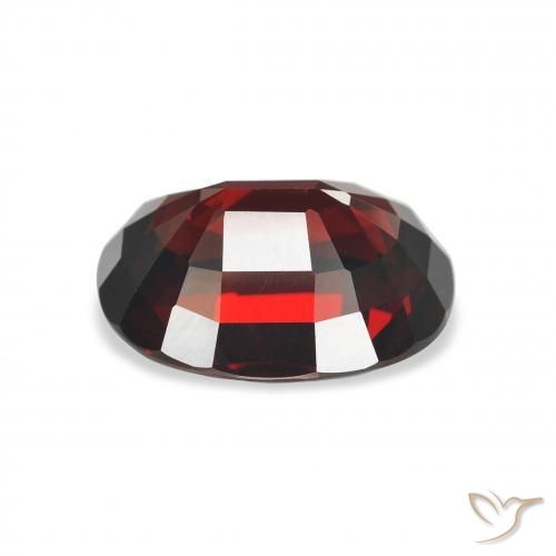 Almandine Garnet Gemstone in 12 x 9.5 mm Size for Sale, Almandine Garnet Stone in Deep Red Color