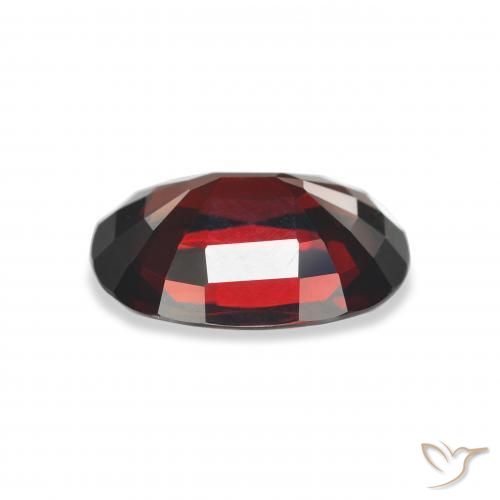 Almandine Garnet Gemstone in 12.8 x 9.7 mm Size for Sale, Almandine Garnet Stone in Dark Red Color