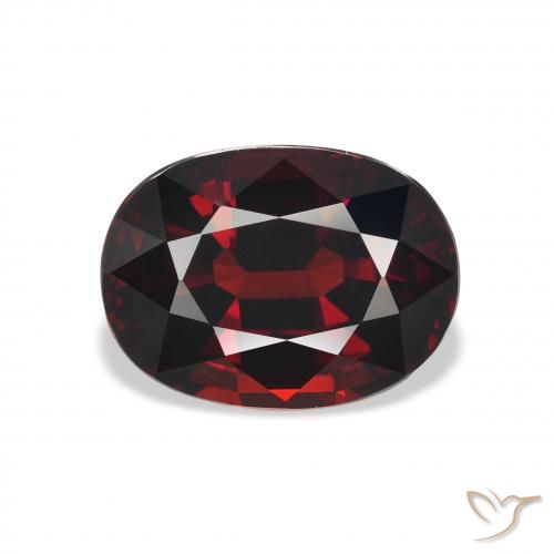 5.80ct Natural Blackish Red Almandine Garnet, Oval, VVS