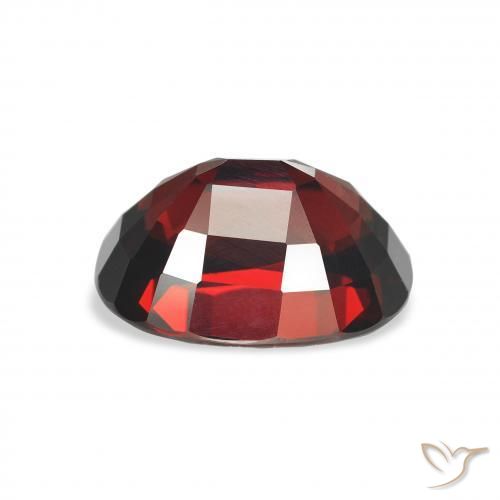 Almandine Garnet Gemstone in 11.8 x 8.7 mm Size for Sale, Almandine Garnet Stone in Blackish Red Color