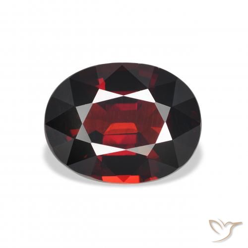 5.34ct Natural Deep Red Almandine Garnet, Oval, VVS