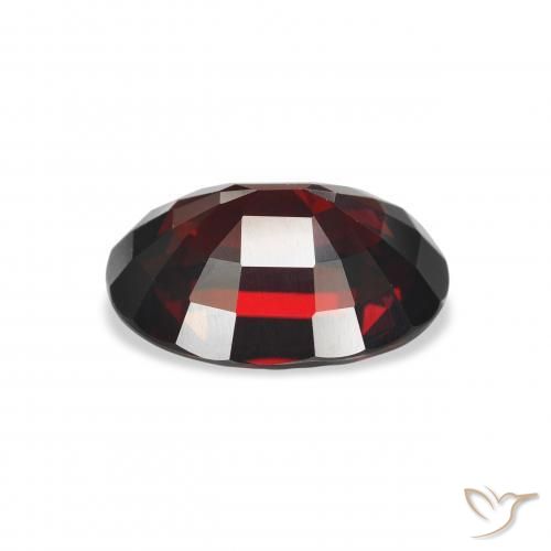 Almandine Garnet Gemstone in 12.1 x 9.4 mm Size for Sale, Almandine Garnet Stone in Deep Red Color