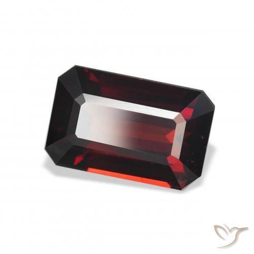 6.03 ct Red Almandine Garnet Stone, Natural Almandine Garnet in Octagon Step Cut Shape for Sale