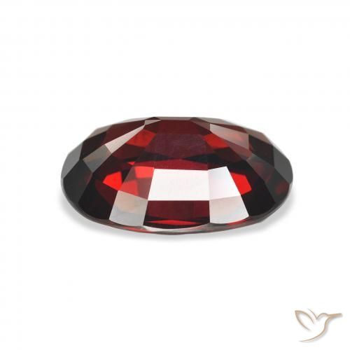 Almandine Garnet Gemstone in 13.8 x 10.6 mm Size for Sale, Almandine Garnet Stone in Blackish Red Color