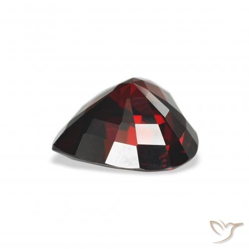 Almandine Garnet Gemstone in 10.6 x 9.9 mm Size for Sale, Almandine Garnet Stone in Deep Red Color