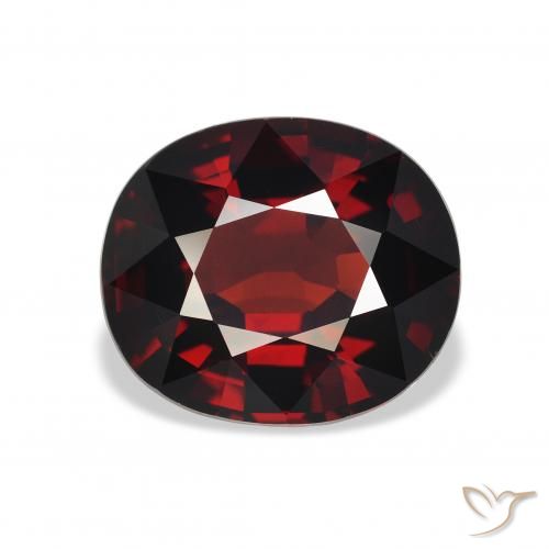 5.04ct Natural Deep Red Almandine Garnet, Oval, VS