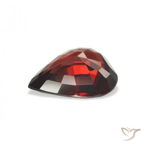 Almandine Garnet Gemstone in 11.6 x 9.8 mm Size for Sale, Almandine Garnet Stone in Dark Red Color