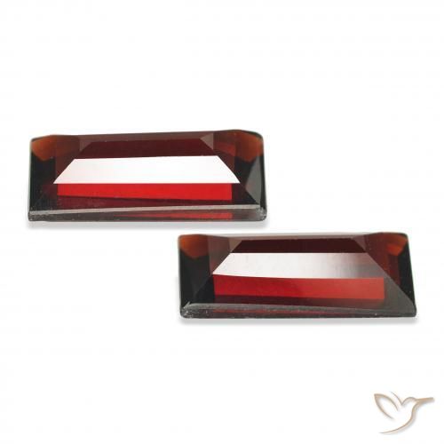 Almandine Garnet Gemstones in 10 x 5 mm Size for Sale, Almandine Garnet Stones in Dark Red Color
