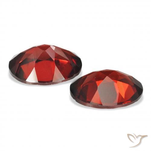 Almandine Garnet Gemstones in 9 x 7 mm (calibrated) Size for Sale, Almandine Garnet Stones in Deep Blood Red Color