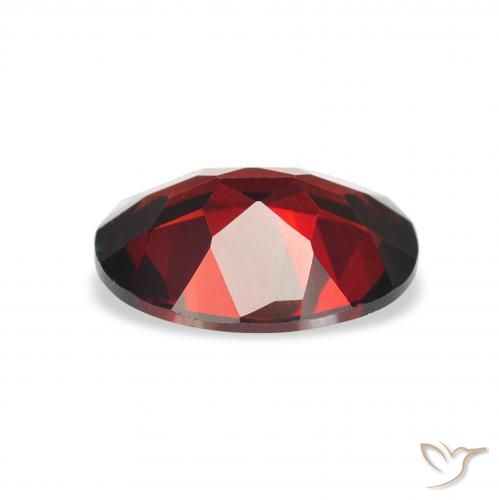 Almandine Garnet Gemstone in 9 x 7 mm (calibrated) Size for Sale, Almandine Garnet Stone in Deep Red Color