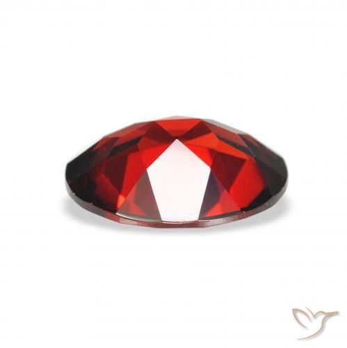 Almandine Garnet Gemstone in 9 x 7 mm (calibrated) Size for Sale, Almandine Garnet Stone in Deep Red Color