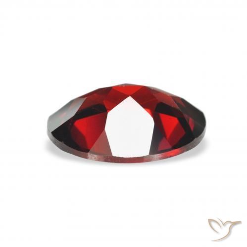 Almandine Garnet Gemstone in 9 x 7 mm (calibrated) Size for Sale, Almandine Garnet Stone in Deep Red Color