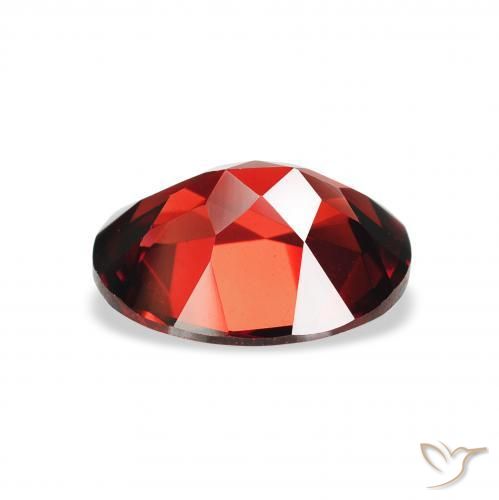 Almandine Garnet Gemstone in 9 x 7 mm (calibrated) Size for Sale, Almandine Garnet Stone in Deep Blood Red Color