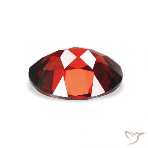 Almandine Garnet Gemstone in 9 x 7 mm (calibrated) Size for Sale, Almandine Garnet Stone in Deep Blood Red Color