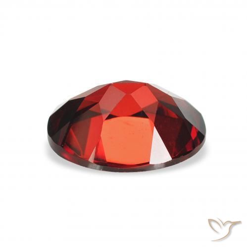 Almandine Garnet Gemstone in 9 x 7 mm (calibrated) Size for Sale, Almandine Garnet Stone in Deep Red Color