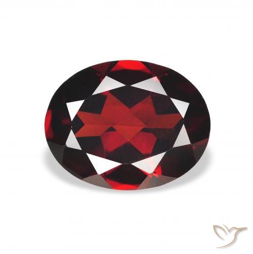 2.16ct Natural Deep Red Almandine Garnet, Oval, VVS-VS